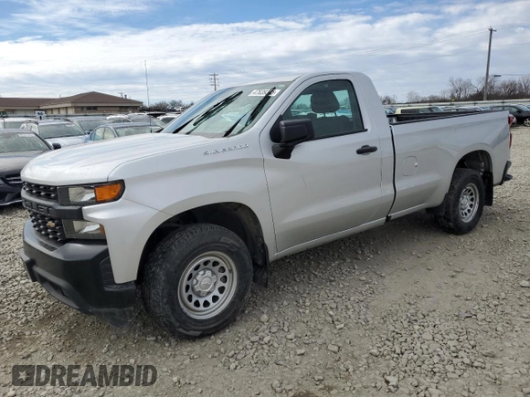 2021 Chevrolet Silverado 1500 Work Truck with VIN 3GCNWAEF1MG168996, listed as a Copart auction lot 47639315 with 62,564 mi miles and Salvage Title. Bid and sale history available at carsss.com. Image 1.