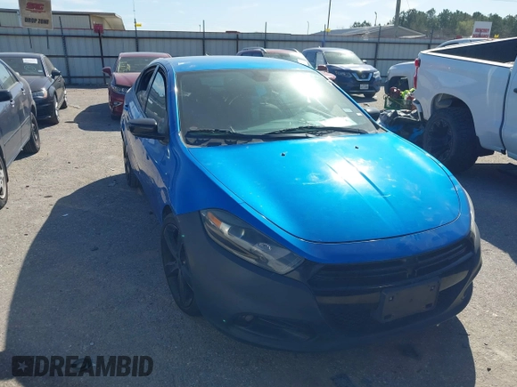 2015 Dodge Dart SXT with VIN 1C3CDFBB7FD212855, listed as a IAAI auction lot 41739533 with 93,900 mi miles. Bid and sale history available at carsss.com. Image 1.