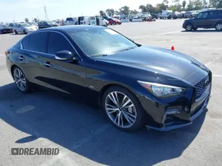 2020 Infiniti Q50 Edition 30 with VIN JN1EV7AP0LM201375, listed as a IAAI auction lot 41707482 with 66,273 mi miles and . Bid and sale history available at DreamBid. Image 1.