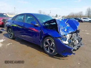 2023 Hyundai Elantra SEL with VIN KMHLS4AG3PU500887, listed as a IAAI auction lot 41908373 with 35,067 mi miles and . Bid and sale history available at DreamBid. Image 1.