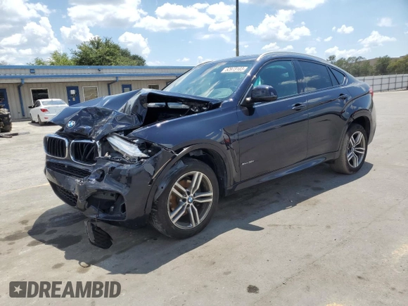 2016 BMW X6 xDrive35i with VIN 5UXKU2C57G0N79187, listed as a Copart auction lot 52973103 with 95,625 mi miles. Bid and sale history available at carsss.com. Image 1.