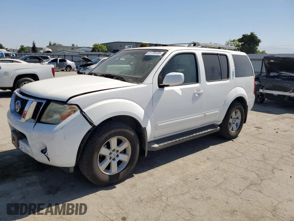 2008 Nissan Pathfinder LE with VIN 5N1AR18U88C613416, listed as a Copart auction lot 61178105 with 186,023 mi miles and Salvage title. Bid and sale history available at DreamBid. Image 1.