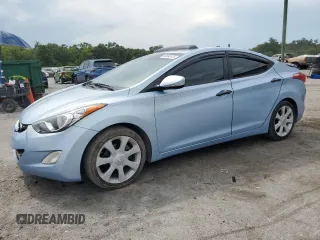 2012 Hyundai Elantra Limited with VIN KMHDH4AE0CU248799, listed as a Copart auction lot 58664675 with 184,173 mi miles and Salvage title. Bid and sale history available at DreamBid. Image 1.
