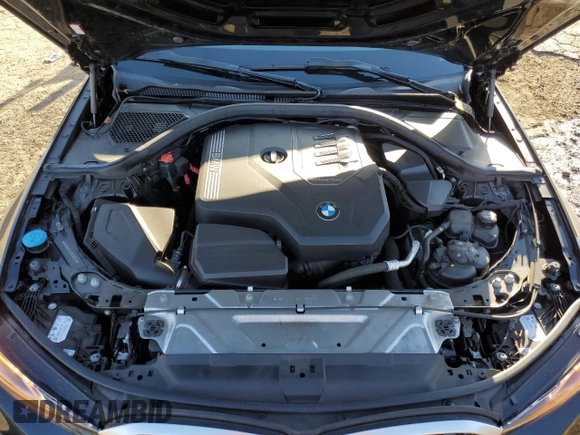 2023 BMW 3 Series 330i with VIN 3MW69FF04P8C91836, listed as a Copart auction lot 48255555 with 27,514 mi miles and Salvage Title. Bid and sale history available at carsss.com. Image 11.