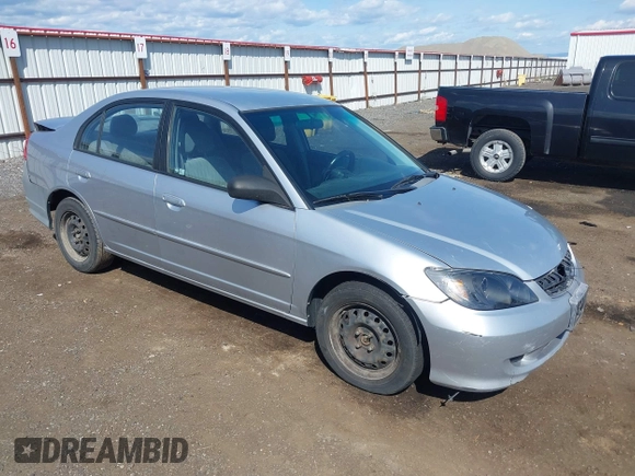 2005 Honda Civic LX with VIN 2HGES16575H537655, listed as a IAAI auction lot 42087479 with 189,307 mi miles and . Bid and sale history available at DreamBid. Image 1.