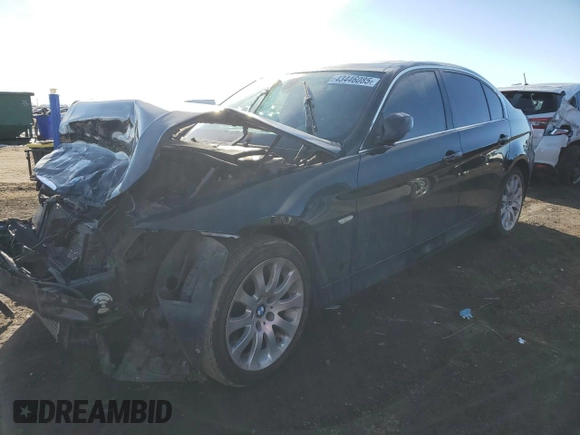 2008 BMW 3 Series 335xi with VIN WBAVD535X8A284173, listed as a Copart auction lot 43446085 with 0 mi miles and Salvage Title. Bid and sale history available at carsss.com. Image 1.