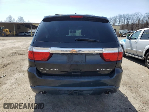2011 Dodge Durango Citadel with VIN 1D4SE5GT9BC695347, listed as a Copart auction lot 51534735 with 183,025 mi miles and Clean Title. Bid and sale history available at carsss.com. Image 6.