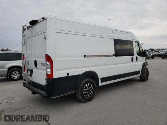 2023 Ram ProMaster Cargo with VIN 3C6MRVJG9PE539774, listed as a Copart auction lot 44269195 with 8,650 mi miles and Salvage Title. Bid and sale history available at DreamBid. Image 3.