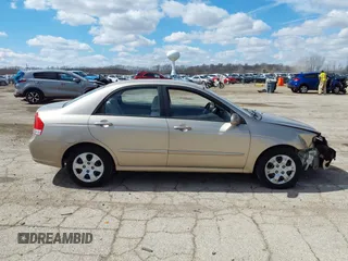 2008 Kia Spectra SX with VIN KNAFE121985552051, listed as a IAAI auction lot 41887222 with 45,308 mi miles. Bid and sale history available at carsss.com. Image 13.