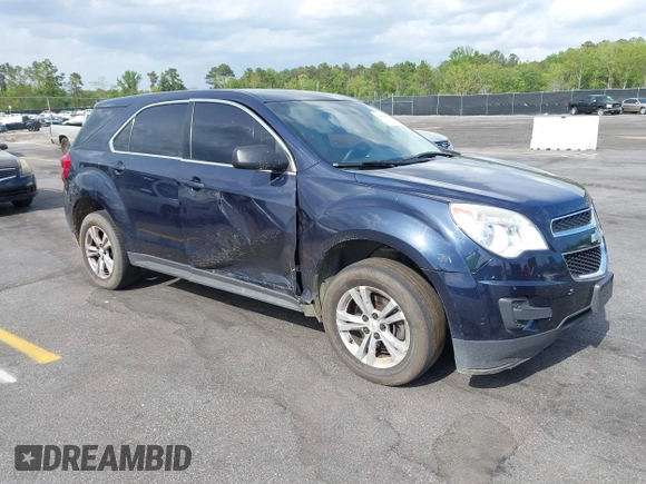 2015 Chevrolet Equinox LS with VIN 2GNALAEK8F6132085, listed as a IAAI auction lot 41918037 with 208,408 mi miles. Bid and sale history available at carsss.com. Image 1.
