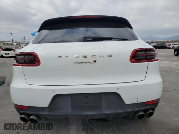 2017 Porsche Macan S with VIN WP1AB2A55HLB13326, listed as a Copart auction lot 53757255 with Not Provided miles and Salvage Title. Bid and sale history available at DreamBid. Image 6.