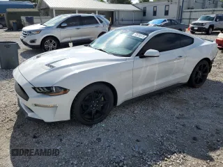2018 Ford Mustang EcoBoost with VIN 1FA6P8TH1J5135259, listed as a Copart auction lot 53616575 with 104,108 mi miles and Salvage Title. Bid and sale history available at carsss.com. Image 1.