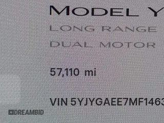 2021 Tesla Model Y Long Range z VIN 5YJYGAEE7MF146315, wystawiony jako IAAI lot #42445336 z przebiegiem 57 110 mil mil oraz . Historia ofert i sprzedaży dostępna na DreamBid. Obrazek 15.