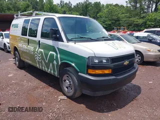 2023 Chevrolet Express Cargo with VIN 1GCWGAF76P1171923, listed as a IAAI auction lot 42364797 with 52,338 mi miles and . Bid and sale history available at DreamBid. Image 1.