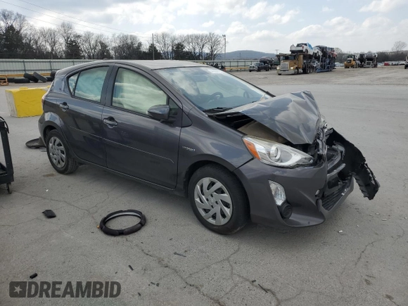 2015 Toyota Prius One with VIN JTDKDTB35F1099097, listed as a Copart auction lot 49326525 with 75,185 mi miles and Salvage Title. Bid and sale history available at DreamBid. Image 4.