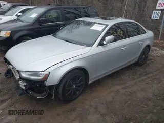 2013 Audi A4 Premium with VIN WAUBFAFLXDN038226, listed as a IAAI auction lot 41509848 with 156,969 mi miles. Bid and sale history available at carsss.com. Image 2.