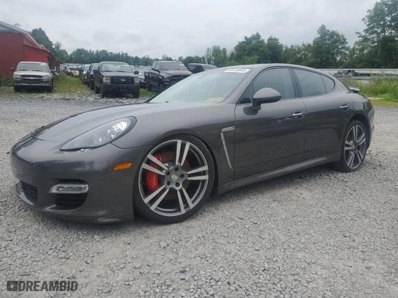 2013 Porsche Panamera Turbo with VIN WP0AC2A78DL090280, listed as a Copart auction lot 64410544 with 77,266 mi miles and Salvage Title. Bid and sale history available at carsss.com. Image 1.