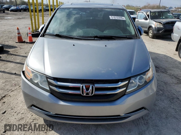 2016 Honda Odyssey EX-L with VIN 5FNRL5H67GB026899, listed as a Copart auction lot 51612295 with 74,010 mi miles and Salvage Title. Bid and sale history available at DreamBid. Image 5.