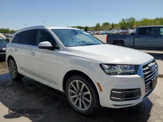 2019 Audi Q7 Premium Plus with VIN WA1LHAF75KD025255, listed as a Copart auction lot 56033515 with 54,985 mi miles and Salvage title. Bid and sale history available at DreamBid. Image 4.