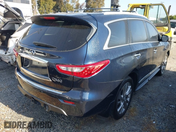 2015 Infiniti QX60 with VIN 5N1AL0MM8FC523309, listed as a IAAI auction lot 42117242 with Not Provided miles and . Bid and sale history available at DreamBid. Image 4.