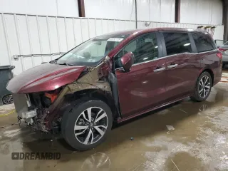 2021 Honda Odyssey Touring with VIN 5FNRL6H89MB003336, listed as a Copart auction lot 50392735 with 68,390 mi miles and Salvage Title. Bid and sale history available at carsss.com. Image 1.