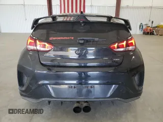 2021 Hyundai Veloster Turbo R-Spec with VIN KMHTH6AB8MU032312, listed as a Copart auction lot 42138813 with 49,624 mi miles. Bid and sale history available at carsss.com. Image 6.