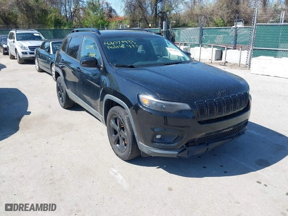 2019 Jeep Cherokee Latitude Plus with VIN 1C4PJMLB3KD321381, listed as a IAAI auction lot 42074933 with 181,575 mi miles. Bid and sale history available at carsss.com. Image 1.