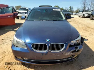 2009 BMW 5 Series 528i with VIN WBANU53589C122872, listed as a Copart auction lot 46658035 with 194,383 mi miles and Salvage Title. Bid and sale history available at carsss.com. Image 5.