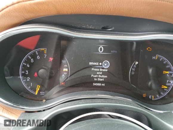 2020 Jeep Grand Cherokee Overland with VIN 1C4RJFCGXLC204095, listed as a Copart auction lot 43705155 with 34,569 mi miles and Non repairable. Bid and sale history available at DreamBid. Image 9.