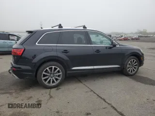 2017 Audi Q7 Premium Plus with VIN WA1LAAF75HD032610, listed as a Copart auction lot 55628665 with 47,523 mi miles and Salvage Title. Bid and sale history available at DreamBid. Image 3.