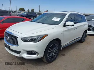 2019 Infiniti QX60 LUXE with VIN 5N1DL0MN5KC503552, listed as a IAAI auction lot 41780408 with 73,148 mi miles. Bid and sale history available at carsss.com. Image 2.