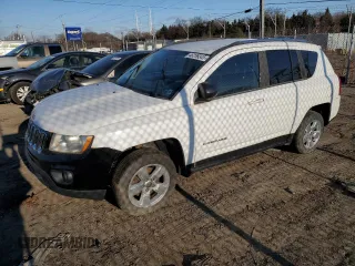 2013 Jeep Compass Sport with VIN 1C4NJCBA2DD275667, listed as a Copart auction lot 46259345 with 142,420 mi miles and Clean Title. Bid and sale history available at carsss.com. Image 1.