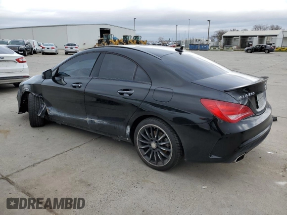 2016 Mercedes-Benz CLA 250 with VIN WDDSJ4EB5GN310199, listed as a Copart auction lot 37927794 with 95,027 mi miles and . Bid and sale history available at DreamBid. Image 2.