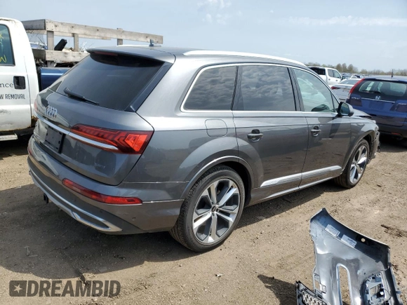 2021 Audi Q7 Prestige с VIN WA1VXAF72MD013689, выставлен на аукционе Copart как лот 54754415 с пробегом 80 996 миль миль и Списание • Salvage title. История ставок и продаж доступна на DreamBid. Изображение 3.