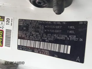 2017 Toyota Sienna XLE Auto Access Seat с VIN 5TDYZ3DC9HS889730, выставлен на аукционе IAAI как лот 42171616 с пробегом 92 822 миль миль и . История ставок и продаж доступна на DreamBid. Изображение 9.