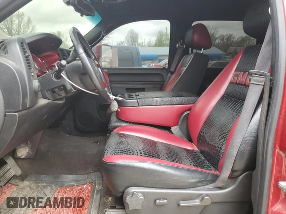 2012 GMC Sierra 1500 SLE with VIN 3GTP2VE75CG226210, listed as a Copart auction lot 51919155 with 95,681 mi miles and Salvage Title. Bid and sale history available at DreamBid. Image 7.