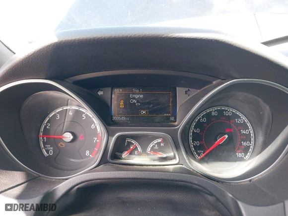 2015 Ford Focus ST with VIN 1FADP3L97FL334743, listed as a IAAI auction lot 41923997 with 200,549 mi miles. Bid and sale history available at carsss.com. Image 7.