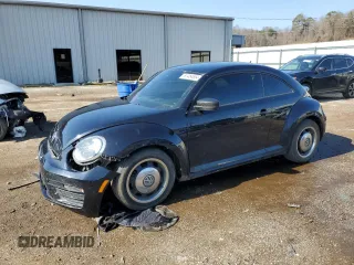 2017 Volkswagen Beetle 1.8T Fleet with VIN 3VWF17AT7HM615904, listed as a Copart auction lot 87484854 with 103,986 mi miles and Salvage Title. Bid and sale history available at carsss.com. Image 1.