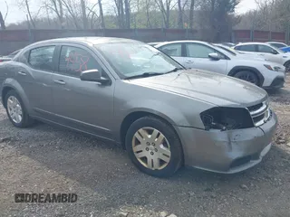 2012 Dodge Avenger SE with VIN 1C3CDZAB8CN322466, listed as a IAAI auction lot 42054458 with 118,098 mi miles and . Bid and sale history available at carsss.com. Image 1.