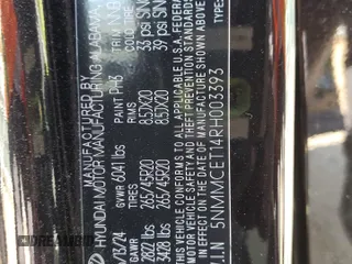 2024 Genesis GV70 Advanced with VIN 5NMMCET14RH003393, listed as a Copart auction lot 55646735 with 7,773 mi miles and Salvage title. Bid and sale history available at DreamBid. Image 13.