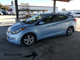 2012 Hyundai Elantra Limited with VIN KMHDH4AE1CU329438, listed as a Copart auction lot 50076205 with 204,557 mi miles and Clean Title. Bid and sale history available at carsss.com. Image 1.