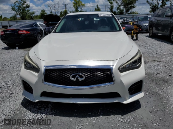 2015 Infiniti Q50 Sport with VIN JN1BV7AP4FM344160, listed as a Copart auction lot 61480985 with 99,666 mi miles and Salvage title. Bid and sale history available at DreamBid. Image 5.