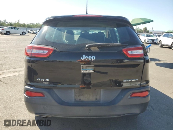 2017 Jeep Cherokee Sport z VIN 1C4PJMAB4HD230664, wystawiony jako Copart lot #63707935 z przebiegiem 94 957 mil mil oraz Szkoda całkowita • Salvage title. Historia ofert i sprzedaży dostępna na DreamBid. Obrazek 6.