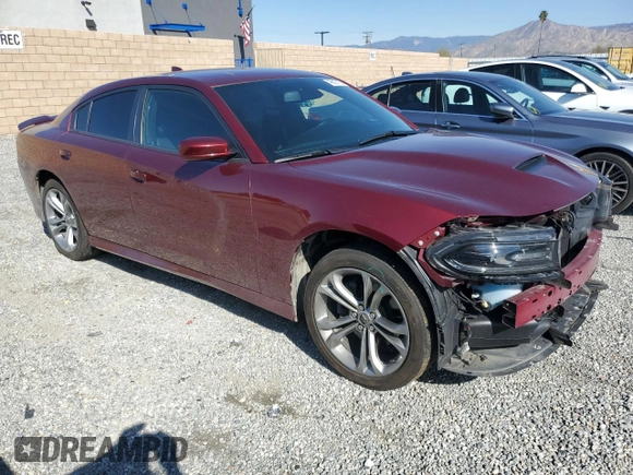 2020 Dodge Charger GT with VIN 2C3CDXHG2LH154208, listed as a Copart auction lot 49697165 with 57,502 mi miles and Salvage Title. Bid and sale history available at carsss.com. Image 4.