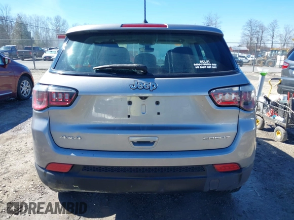 2018 Jeep Compass Sport with VIN 3C4NJDAB8JT191603, listed as a IAAI auction lot 41674308 with 107,291 mi miles and . Bid and sale history available at DreamBid. Image 16.