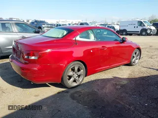 2011 Lexus IS 250 C with VIN JTHFF2C28B2516422, listed as a IAAI auction lot 38744549 with 84,914 mi miles and . Bid and sale history available at DreamBid. Image 4.