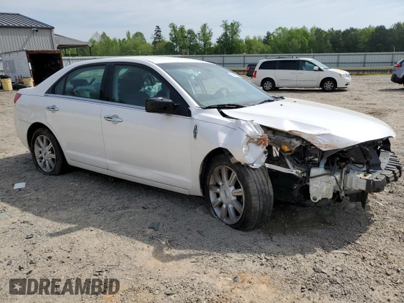 2010 Lincoln MKZ with VIN 3LNHL2GC9AR620509, listed as a Copart auction lot 54295995 with Not Provided miles and Clean Title. Bid and sale history available at DreamBid. Image 4.
