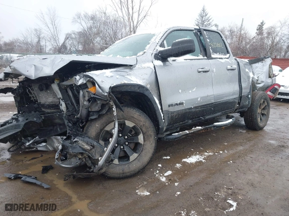2019 Ram 1500 Rebel with VIN 1C6RRFEG1KN822602, listed as a IAAI auction lot 41156572 with 74,016 mi miles. Bid and sale history available at carsss.com. Image 17.