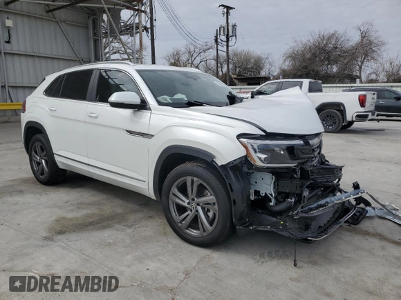 2024 Volkswagen Atlas SEL R-Line with VIN 1V2AE2CA5RC235798, listed as a Copart auction lot 46347495 with 1,306 mi miles and Salvage title. Bid and sale history available at DreamBid. Image 4.