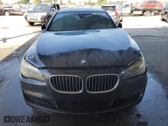 2013 BMW 7 Series 740Li with VIN WBAYE4C5XDD136800, listed as a Copart auction lot 51966905 with Not provided miles and Salvage title. Bid and sale history available at DreamBid. Image 5.
